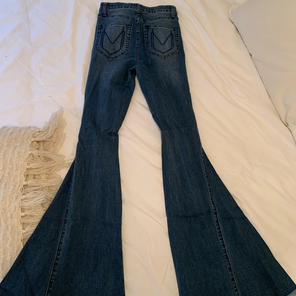 Show Me Your Mumu Distressed Bell Bottoms - Picture 4 of 6